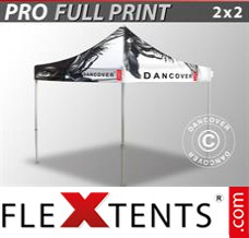 Folding canopy PRO with full digital print, 2x2 m