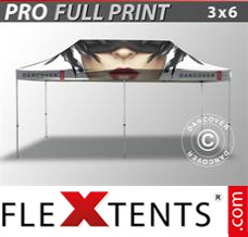 Folding canopy PRO with full digital print, 3x6 m