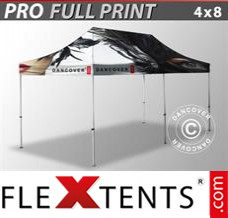 Folding canopy PRO with full digital print, 4x8 m